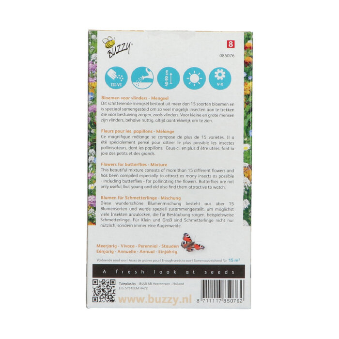 Buzzy® Friendly Flowers Vlinders Laag < 15m²