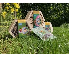 Nature Cadeau pakket > Insecten en Bijen hotel met bloemenmengsel