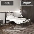 AirSleeperz® metalen bedframe Esmee Black 140x200 cm - 2 persoons