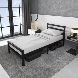 metalen bedframe Job Black 90x200 cm - 1 persoons