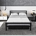 AirSleeperz® metalen bedframe Job Black 140x200 cm - 2 persoons