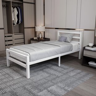 metalen bedframe Job White 90x200 cm - 1 persoons