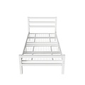 AirSleeperz® metalen bedframe Job White 90x200 cm - 1 persoons
