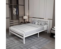 metalen bedframe Job White 140x200 cm - 2 persoons