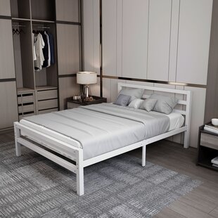 metalen bedframe Job White 140x200 cm - 2 persoons