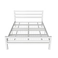 AirSleeperz® metalen bedframe Job White 140x200 cm - 2 persoons