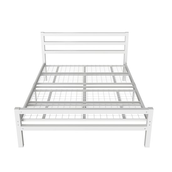 AirSleeperz® metalen bedframe Job White 140x200 cm - 2 persoons