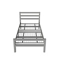 AirSleeperz® metalen bedframe Job Grey 90x200 cm - 1 persoons