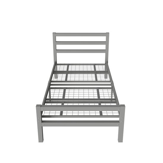 AirSleeperz® metalen bedframe Job Grey 90x200 cm - 1 persoons