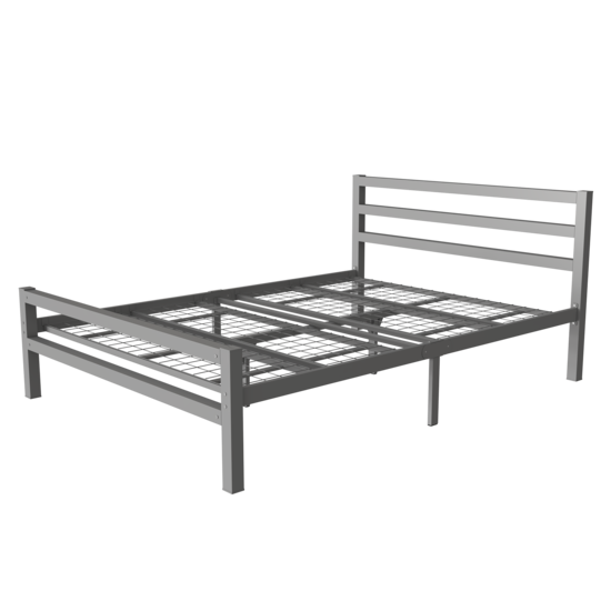AirSleeperz® metalen bedframe Job Grey 140x200 cm - 2 persoons