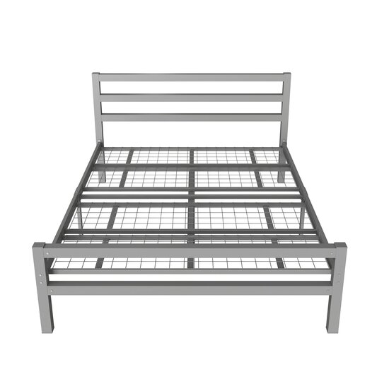 AirSleeperz® metalen bedframe Job Grey 140x200 cm - 2 persoons