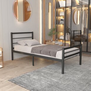 metalen bedframe Sara Black 90x200 cm - 1 persoons