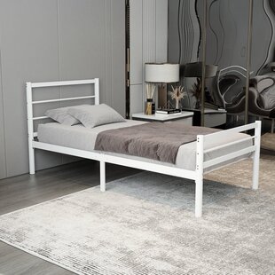 metalen bedframe Sara White 90x200 cm - 1 persoons
