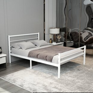 metalen bedframe Sara White 140x200 cm - 2 persoons