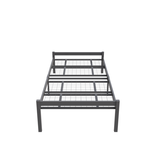 AirSleeperz® metalen bedframe Luuk Black 90x200 cm - 1 persoons