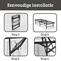 AirSleeperz® opvouwbaar bed Joost Basic Black 90x200 cm - 1 persoons