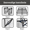 AirSleeperz® opvouwbaar bed Joost Basic Black 140x200 cm - 2 persoons