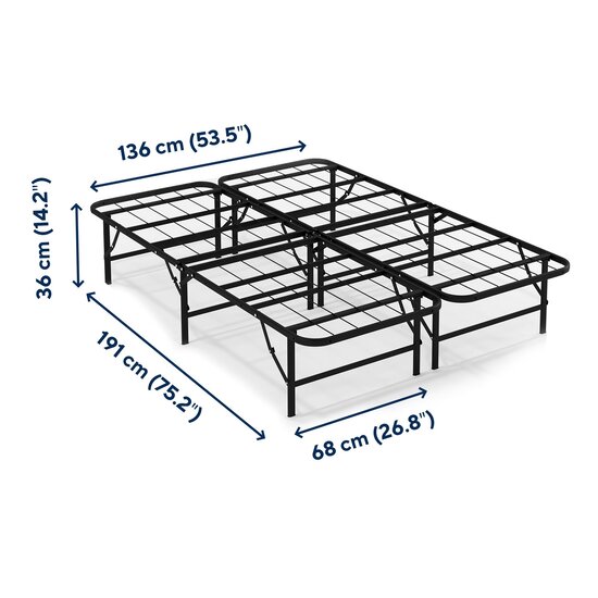 AirSleeperz® opvouwbaar bed Joost Basic Black 140x200 cm - 2 persoons