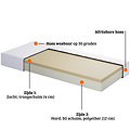 AirSleeperz® traagschuim matras 90x200 cm - 1 persoons