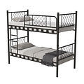 AirSleeperz® metalen stapelbed Levi Black 90x200x175 cm
