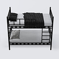AirSleeperz® metalen stapelbed Emma Black 90x200x175 cm