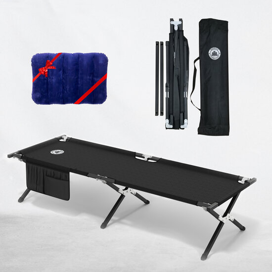 AirSleeperz® opvouwbaar campingbed heavy duty 62x190 cm - 1 persoons