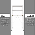 AirSleeperz® wasmachine ombouw rek White (50x68x155 cm)