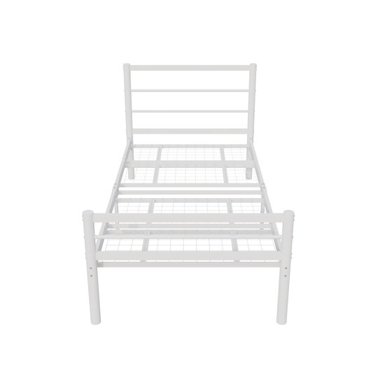 AirSleeperz® metalen bedframe Sara White 90x200 cm - 1 persoons