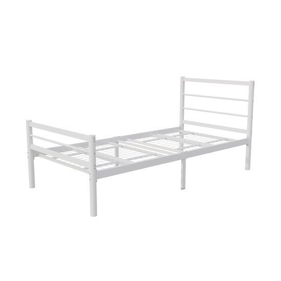 AirSleeperz® metalen bedframe Sara White 90x200 cm - 1 persoons