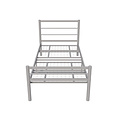 AirSleeperz® metalen bedframe Sara Grey 90x200 cm - 1 persoons