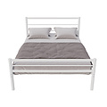 AirSleeperz® metalen bedframe Sara White 140x200 cm - 2 persoons