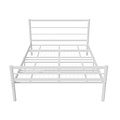 AirSleeperz® metalen bedframe Sara White 140x200 cm - 2 persoons