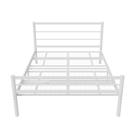AirSleeperz® metalen bedframe Sara White 140x200 cm - 2 persoons