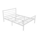 AirSleeperz® metalen bedframe Sara White 140x200 cm - 2 persoons