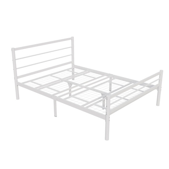 AirSleeperz® metalen bedframe Sara White 140x200 cm - 2 persoons