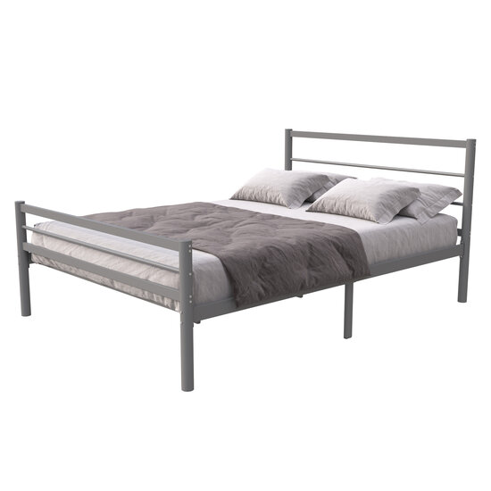AirSleeperz® metalen bedframe Sara Grey 140x200 cm - 2 persoons