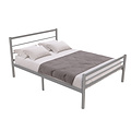 AirSleeperz® metalen bedframe Sara Grey 140x200 cm - 2 persoons