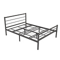 AirSleeperz® metalen bedframe Sara Black 140x200 cm - 2 persoons