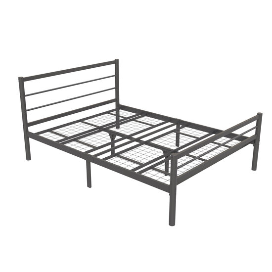 AirSleeperz® metalen bedframe Sara Black 140x200 cm - 2 persoons