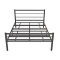 AirSleeperz® metalen bedframe Sara Black 140x200 cm - 2 persoons