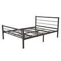 AirSleeperz® metalen bedframe Sara Black 140x200 cm - 2 persoons
