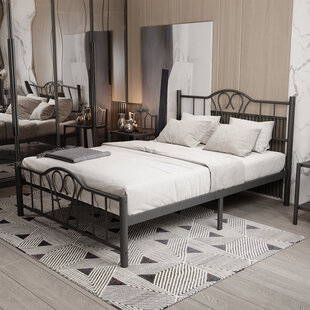 metalen bedframe Eva Black 140x200 cm - 2 persoons