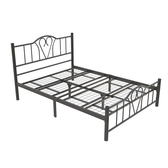 AirSleeperz® metalen bedframe Eva Black 140x200 cm - 2 persoons