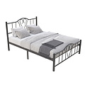 AirSleeperz® metalen bedframe Eva Black 140x200 cm - 2 persoons