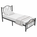 AirSleeperz® metalen bedframe Esmee Black 90x200 cm - 1 persoons