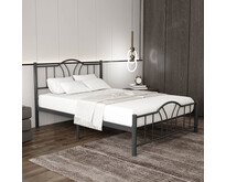 metalen bedframe Esmee Black 140x200 cm - 2 persoons