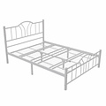 AirSleeperz® metalen bedframe Esmee White 140x200 cm - 2 persoons