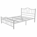 AirSleeperz® metalen bedframe Esmee White 140x200 cm - 2 persoons