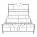 AirSleeperz® metalen bedframe Esmee White 140x200 cm - 2 persoons