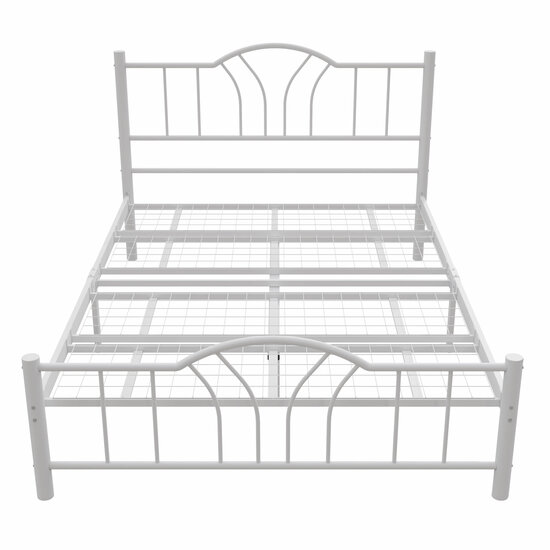 AirSleeperz® metalen bedframe Esmee White 140x200 cm - 2 persoons